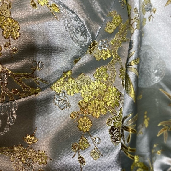 Sau Lee Jodie Blouse in Silver blue - Picture 6 of 12